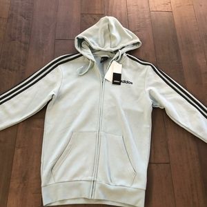 Adidas sweatshirt e 3s fz fl size s new for men